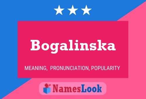 Bogalinska Name Poster