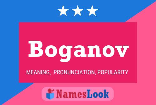 Boganov Name Poster