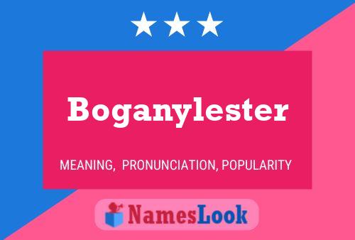 Boganylester Name Poster