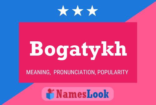 Bogatykh Name Poster