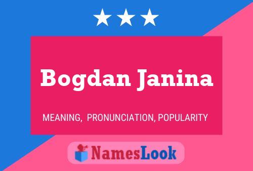 Bogdan Janina Name Poster