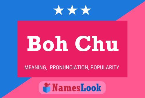 Boh Chu Name Poster