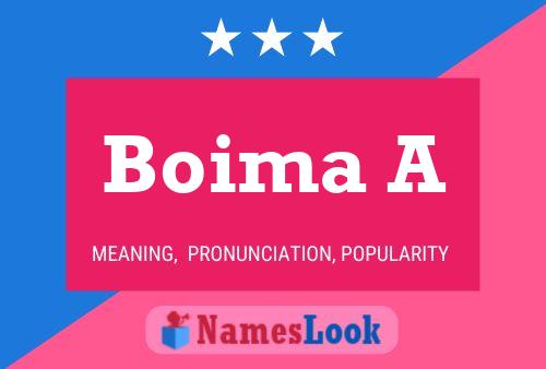 Boima A Name Poster