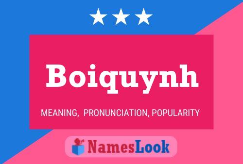 Boiquynh Name Poster