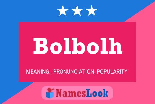 Bolbolh Name Poster