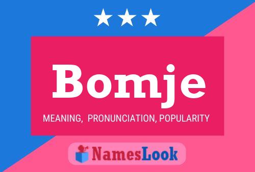 Bomje Name Poster