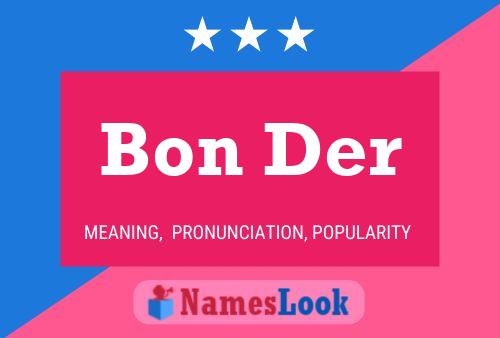 Bon Der Name Poster