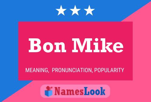 Bon Mike Name Poster