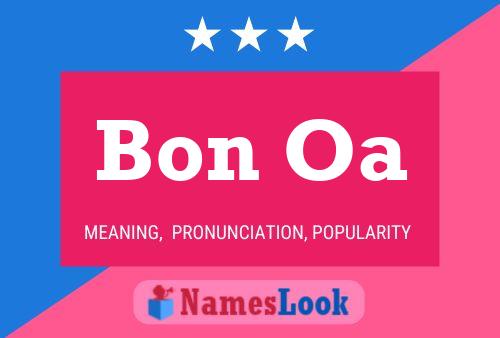 Bon Oa Name Poster