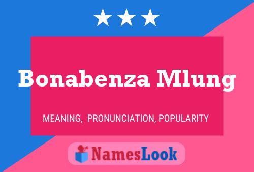 Bonabenza Mlung Name Poster