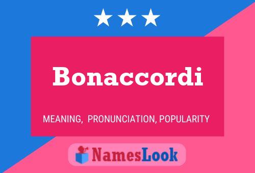 Bonaccordi Name Poster