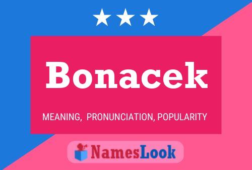 Bonacek Name Poster