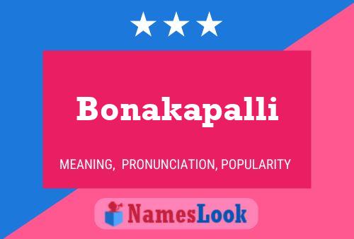 Bonakapalli Name Poster