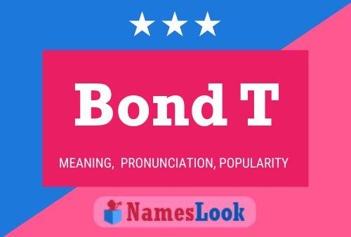 Bond T Name Poster