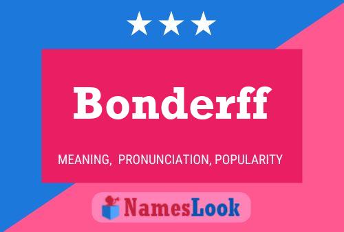 Bonderff Name Poster