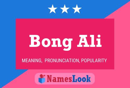 Bong Ali Name Poster