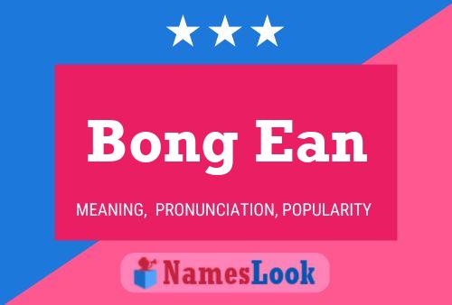 Bong Ean Name Poster