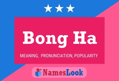 Bong Ha Name Poster