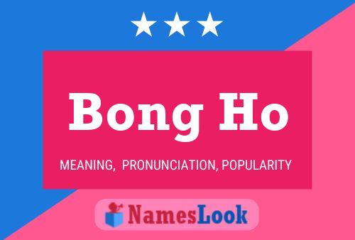 Bong Ho Name Poster