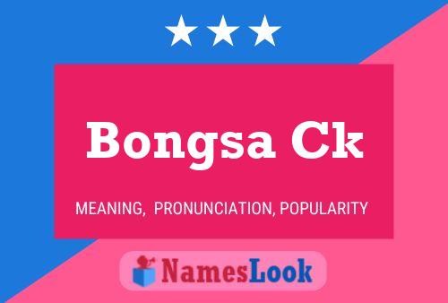 Bongsa Ck Name Poster