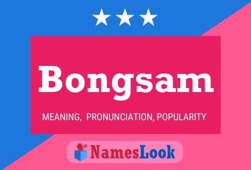 Bongsam Name Poster