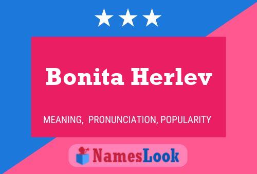 Bonita Herlev Name Poster