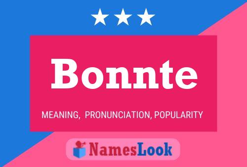 Bonnte Name Poster