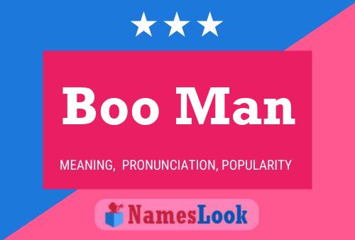 Boo Man Name Poster