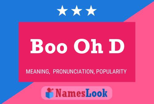 Boo Oh D Name Poster