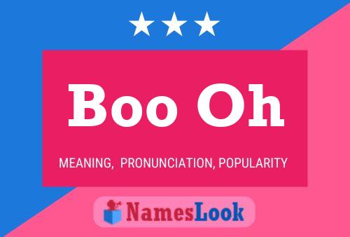 Boo Oh Name Poster