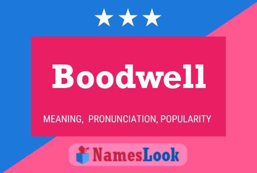 Boodwell Name Poster