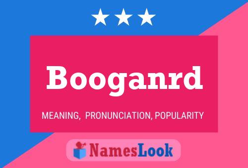 Booganrd Name Poster