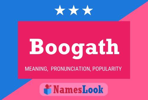 Boogath Name Poster