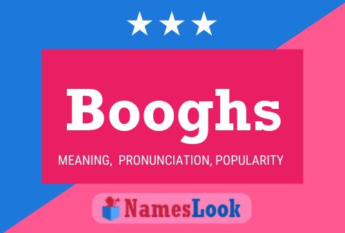 Booghs Name Poster