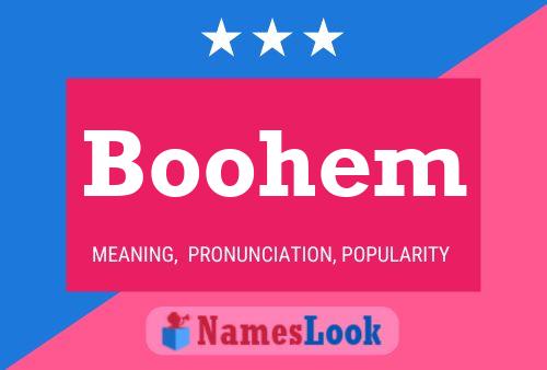 Boohem Name Poster