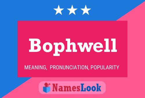 Bophwell Name Poster