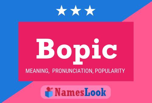 Bopic Name Poster