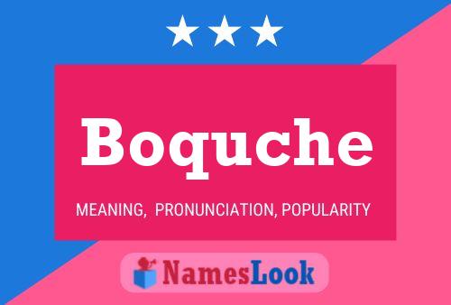 Boquche Name Poster