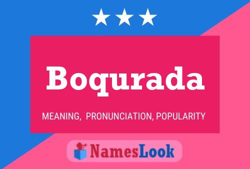 Boqurada Name Poster