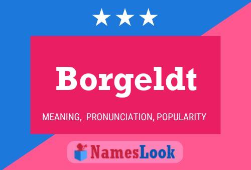 Borgeldt Name Poster