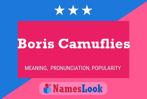 Boris Camuflies Name Poster