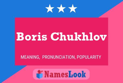 Boris Chukhlov Name Poster