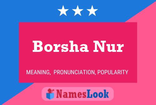 Borsha Nur Name Poster