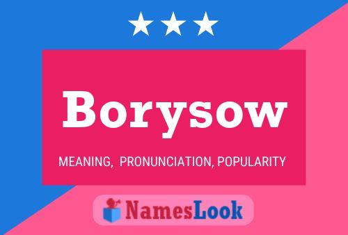 Borysow Name Poster