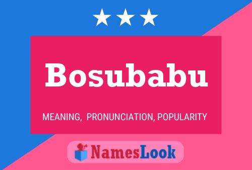 Bosubabu Name Poster