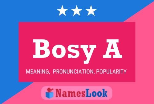 Bosy A Name Poster