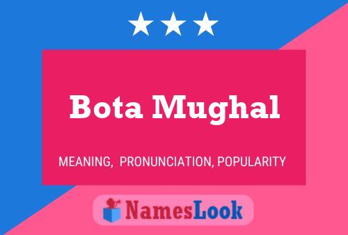 Bota Mughal Name Poster