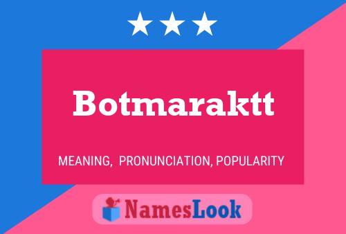 Botmaraktt Name Poster