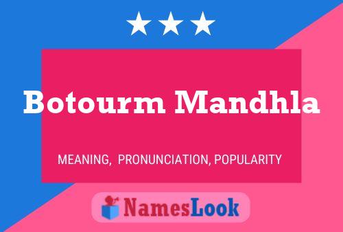 Botourm Mandhla Name Poster