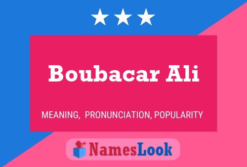 Boubacar Ali Name Poster